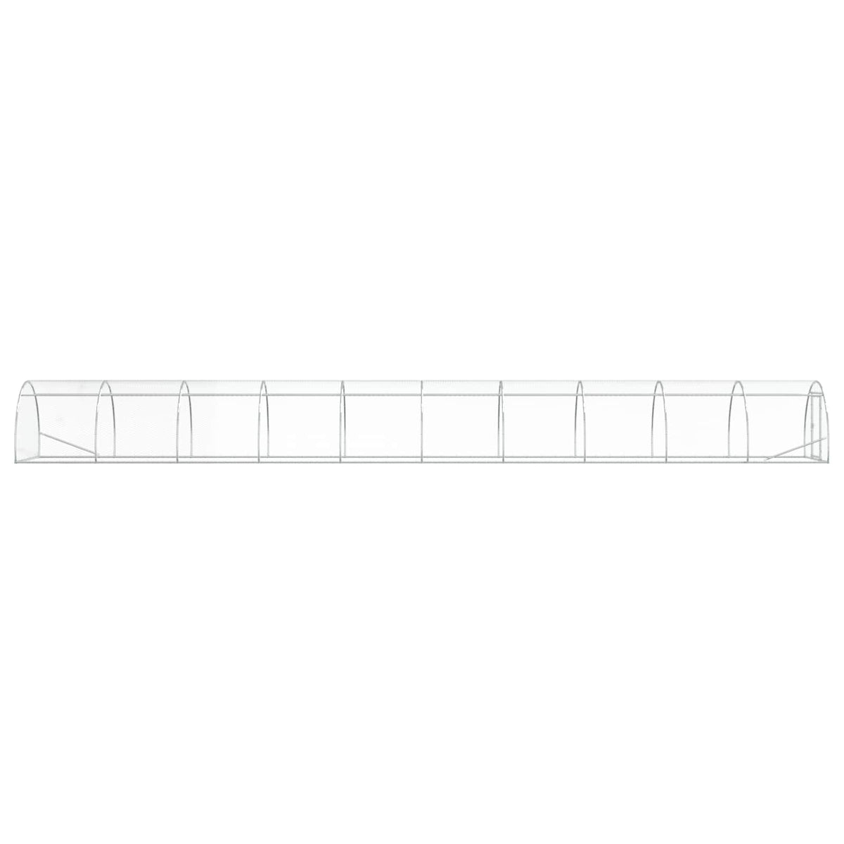 Chicken Coop Silver 1000 x 150 x 100 cm Galvanised Steel