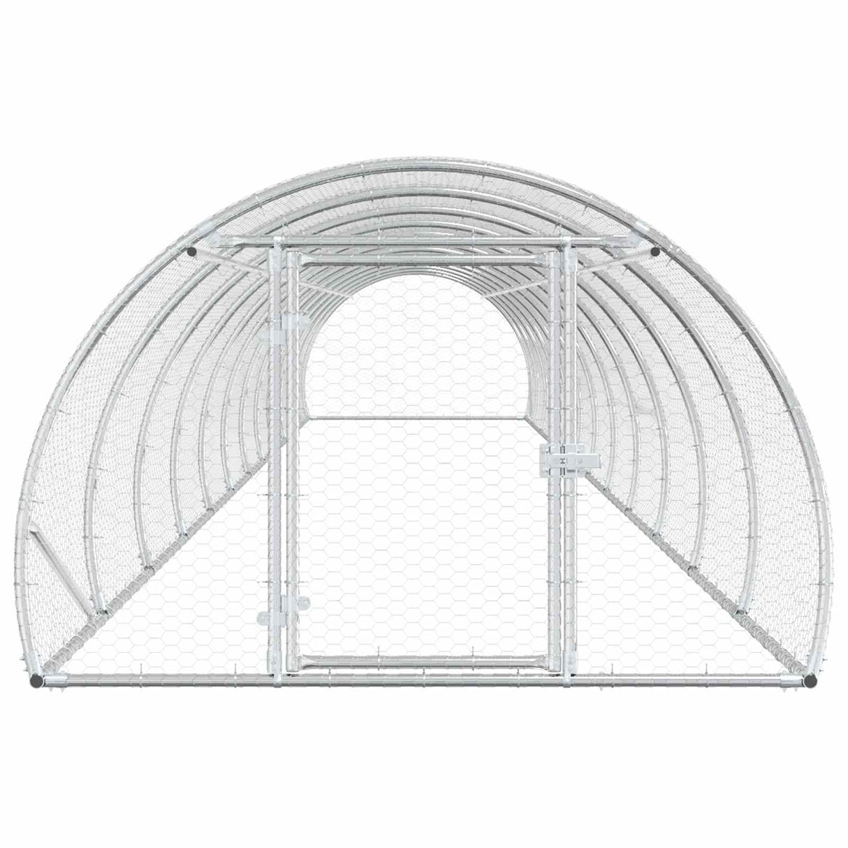 Chicken Coop Silver 1200 x 150 x 100 cm Galvanised Steel
