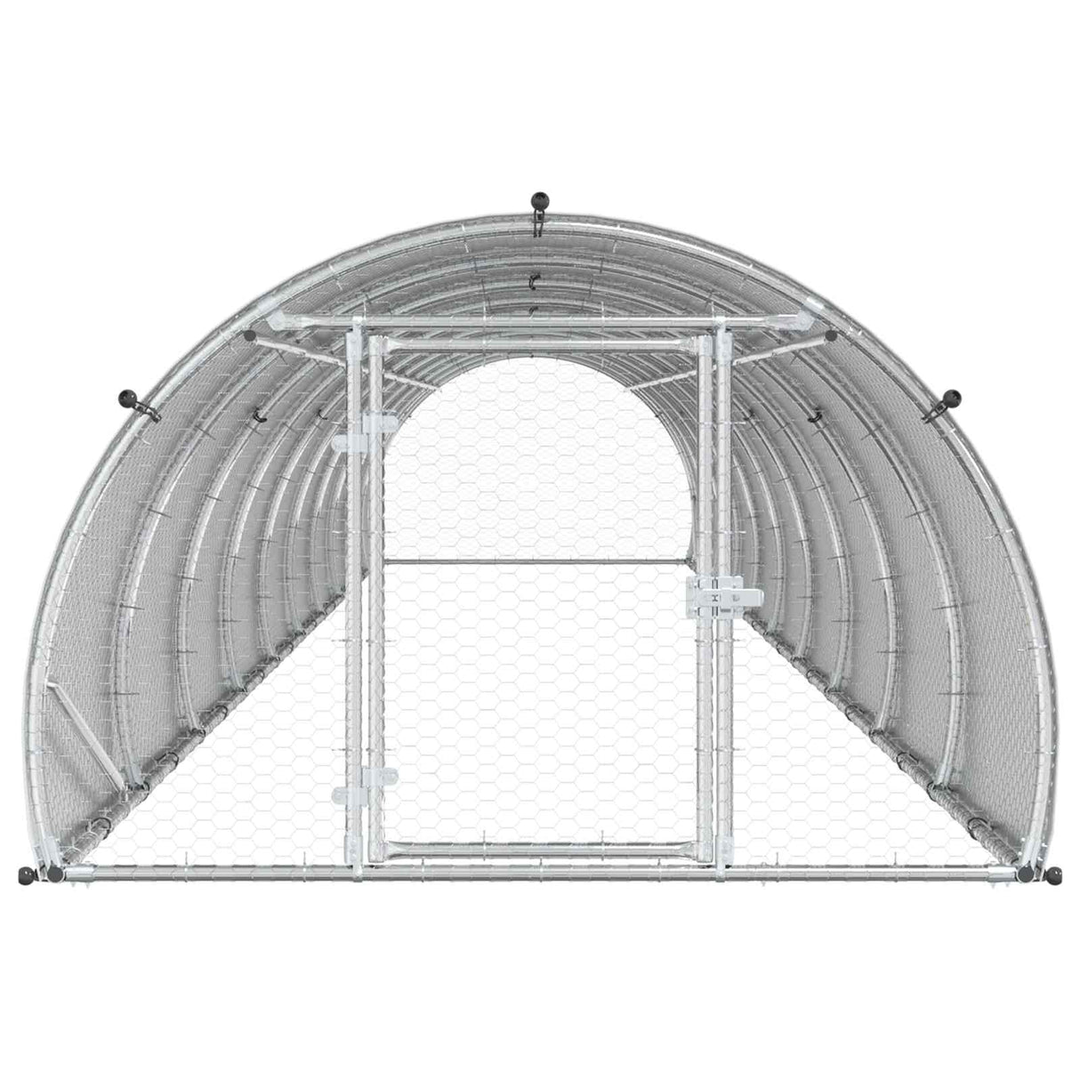 Chicken Coop Silver 1000 x 150 x 100 cm Galvanised Steel