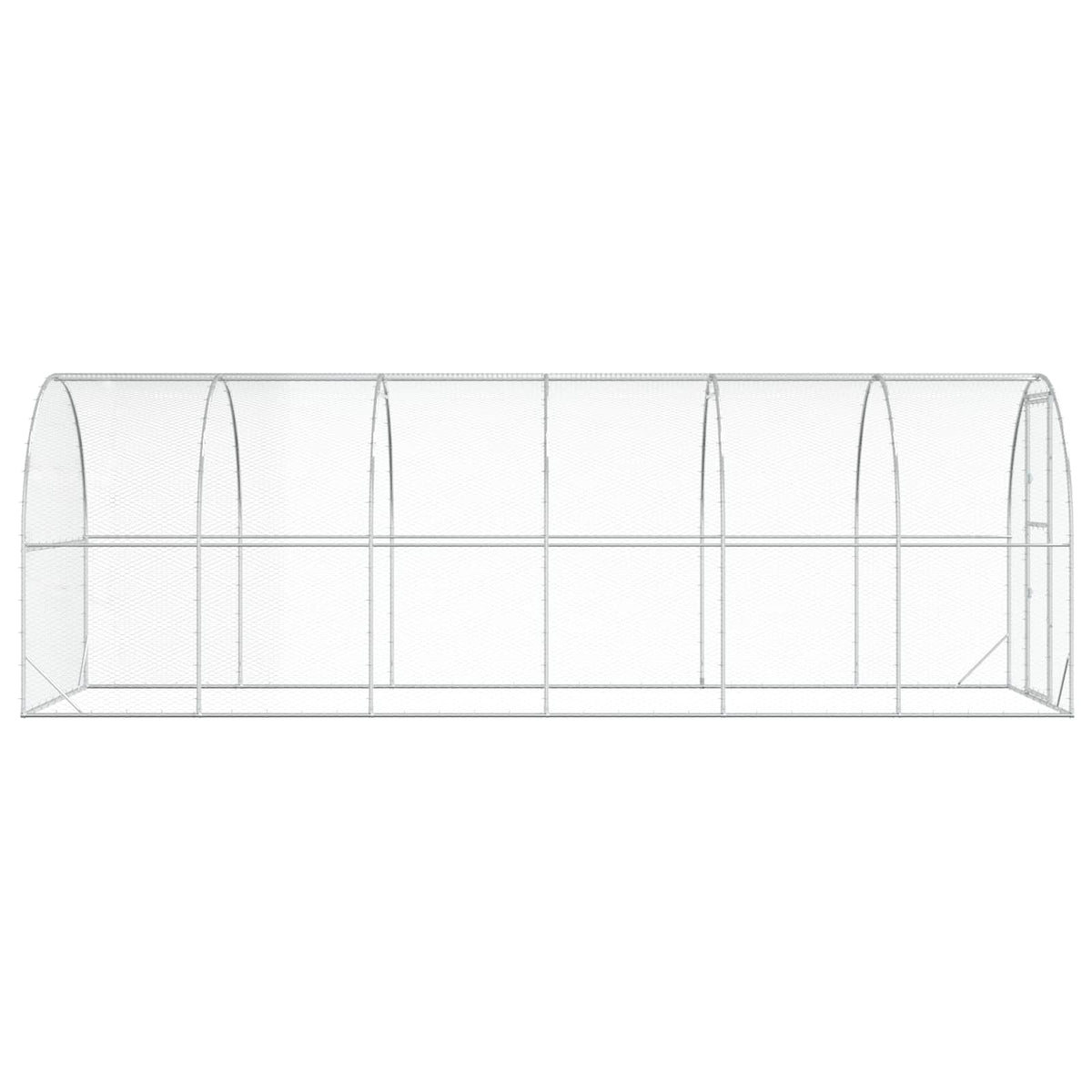 Chicken Coop Silver 600 x 200 x 200 cm Galvanised Steel