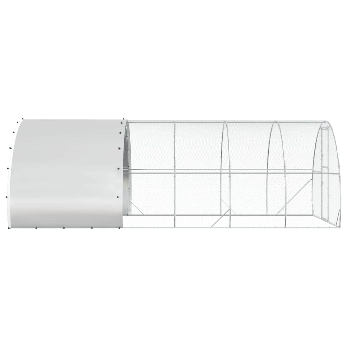 Chicken Coop Silver 600 x 300 x 200 cm Galvanised Steel