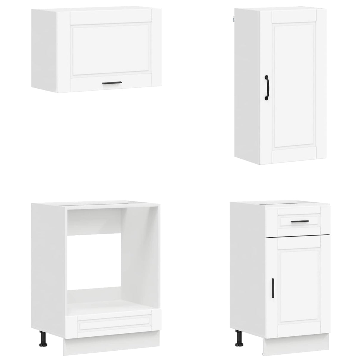 Kitchen Unit PORTO 8 pcs White Engineered Wood
