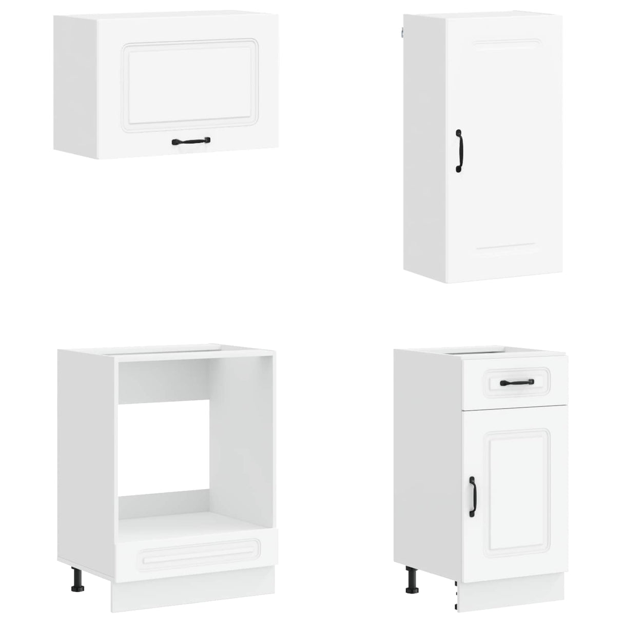 Kitchen Unit KALMAR 8 pcs White Engineered Wood