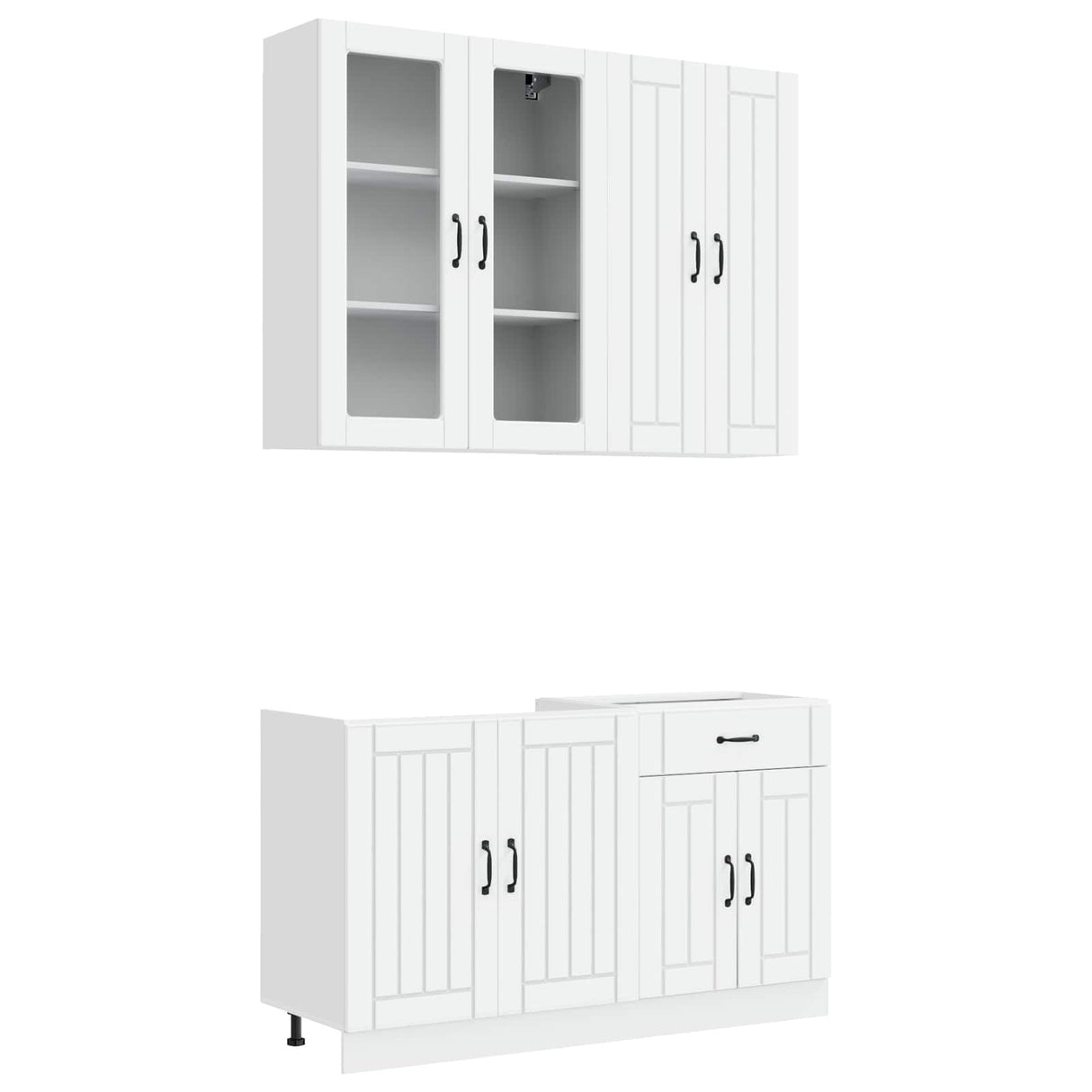 Kitchen Unit LUCCA 4 pcs White Engineered Wood