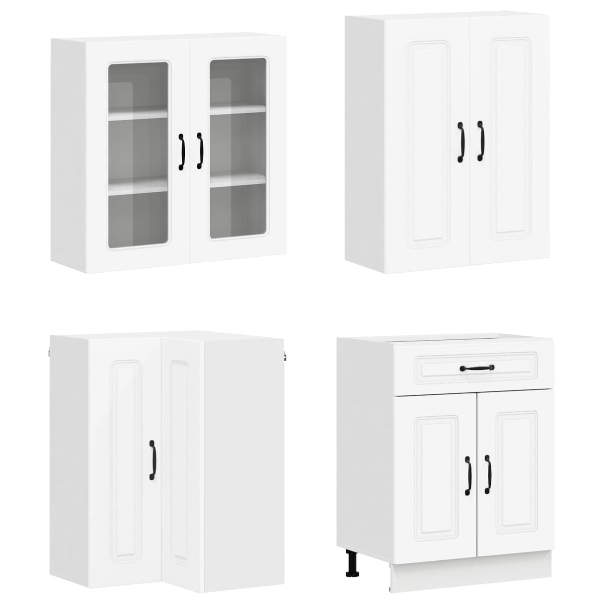 Kitchen Unit KALMAR 8 pcs White Engineered Wood