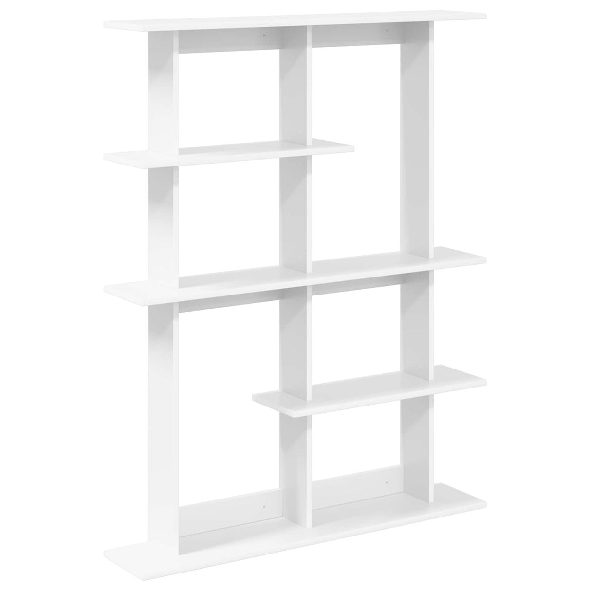 Wall Shelf White 102 x 20 x 130 cm Engineered Wood