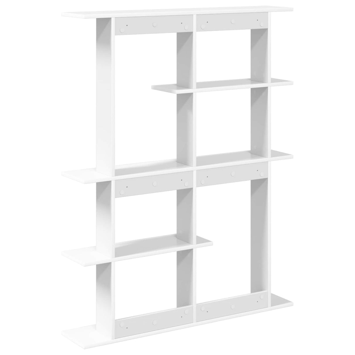 Wall Shelf White 102 x 20 x 130 cm Engineered Wood