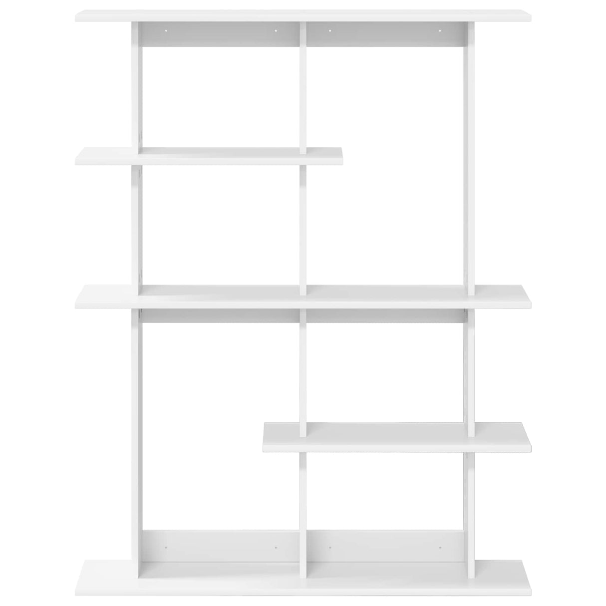 Wall Shelf White 102 x 20 x 130 cm Engineered Wood