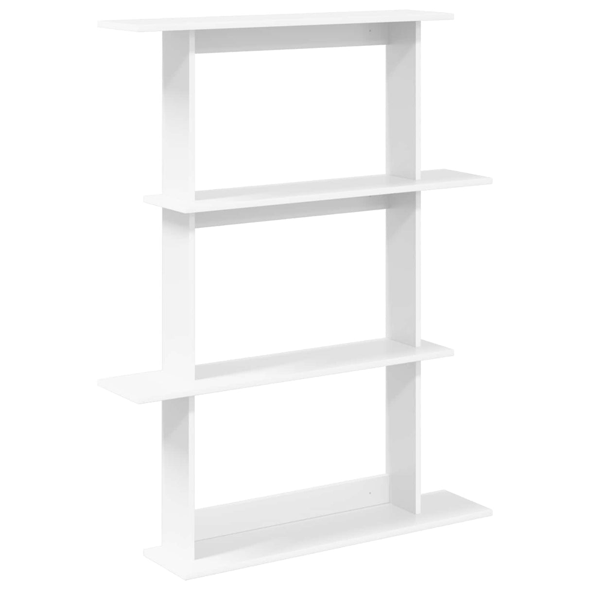 Wall Shelf White 100 x 20 x 126 cm Engineered Wood