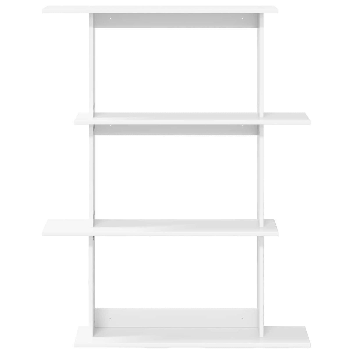 Wall Shelf White 100 x 20 x 126 cm Engineered Wood