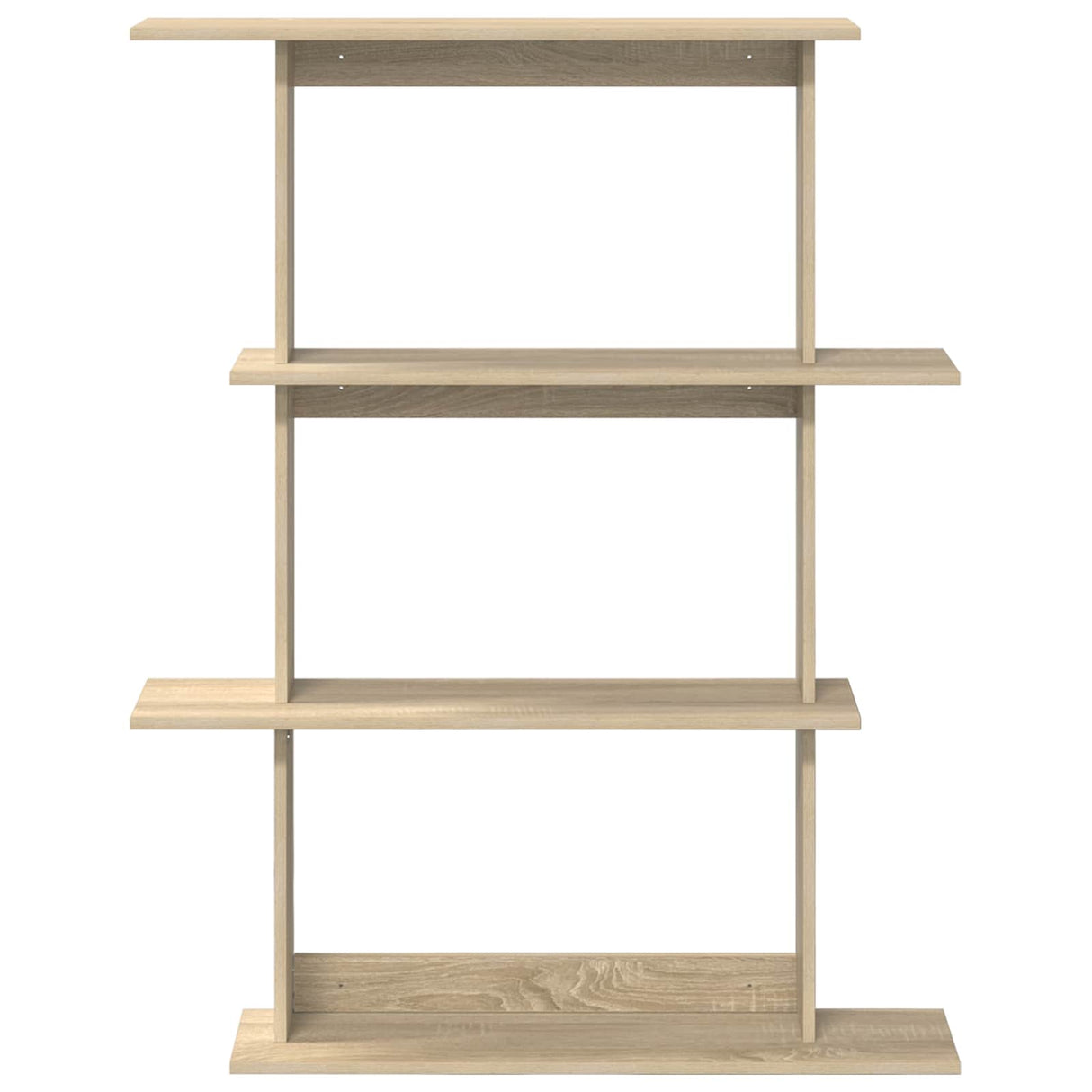 Wall Shelving Unit Brown 100 x 20 x 126 cm Engineered Wood