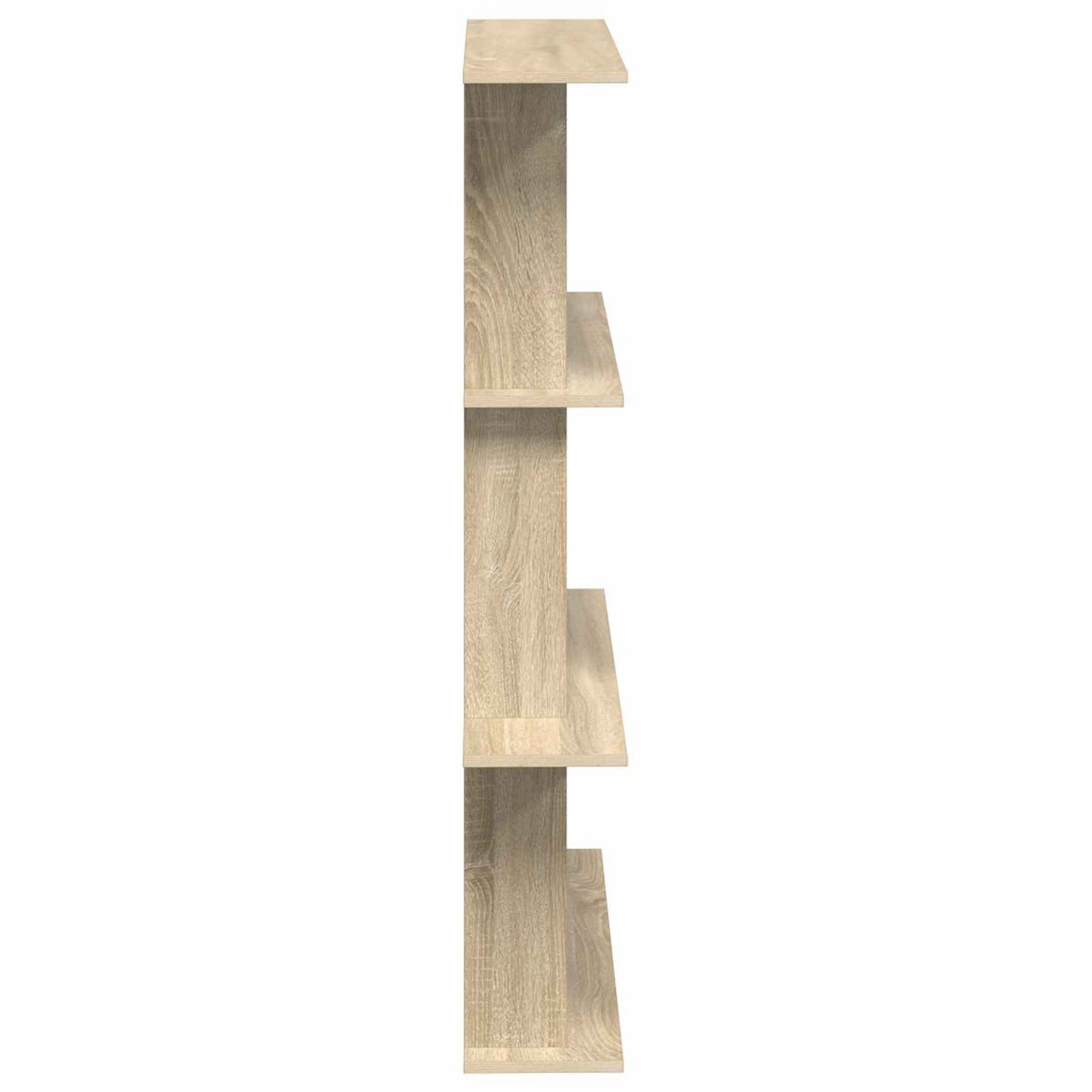 Wall Shelving Unit Brown 100 x 20 x 126 cm Engineered Wood