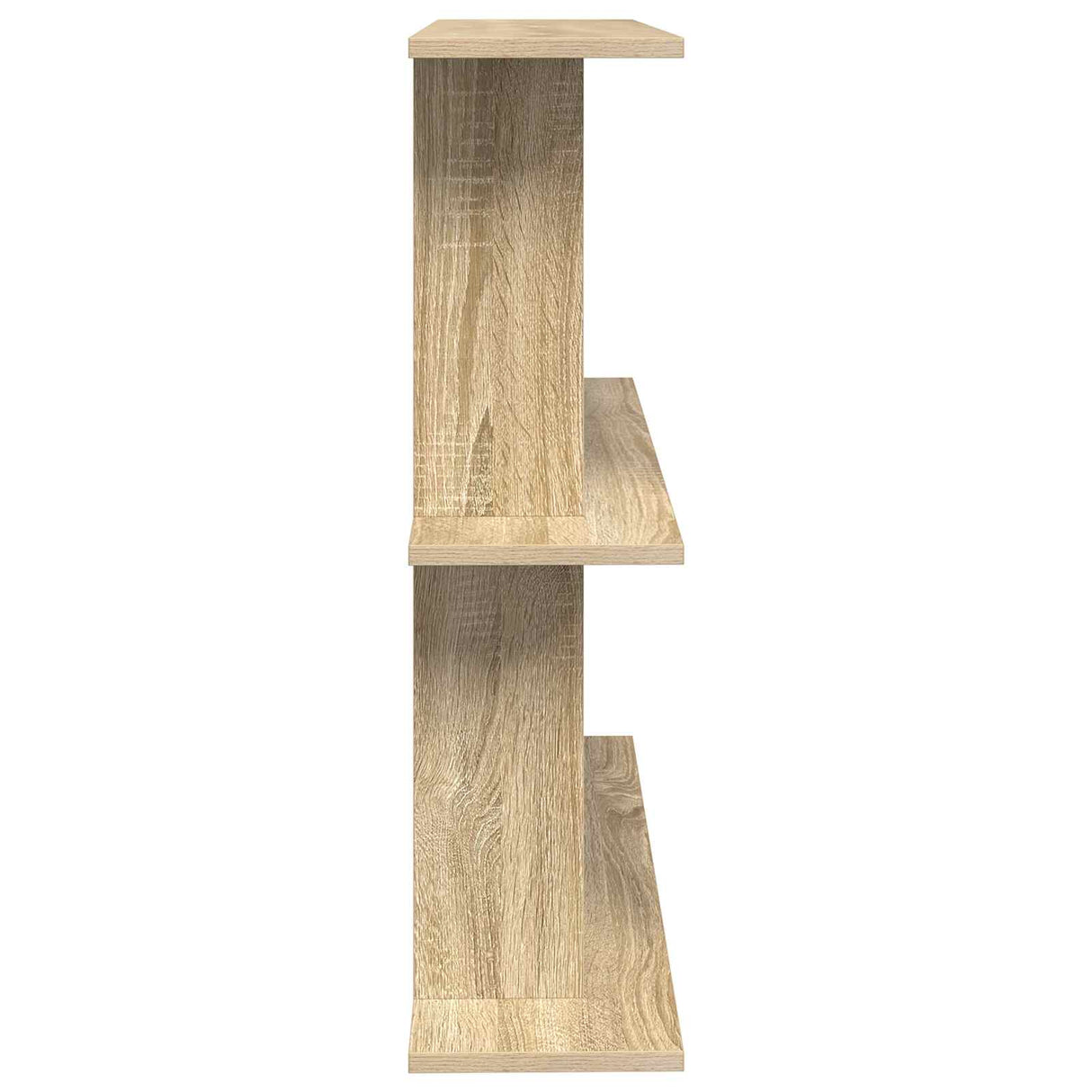 Wall Shelf Wall-Mounted Brown 80 x 20 x 75 cm Engineered Wood