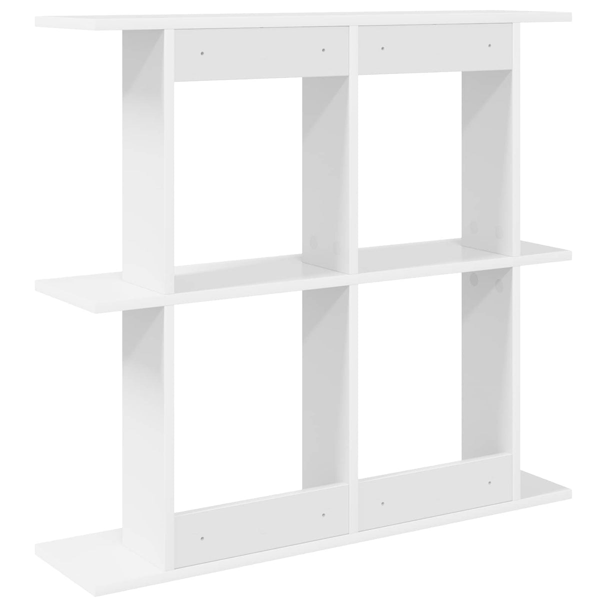 Wall Shelf Wall-Mounted White 100 x 20 x 75 cm Engineered Wood