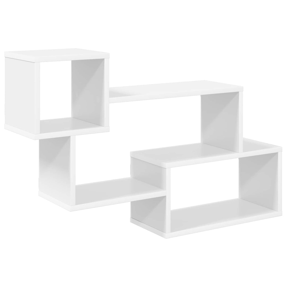 Floating Shelf Wall-Mounted White 87 x 20 x 55 cm