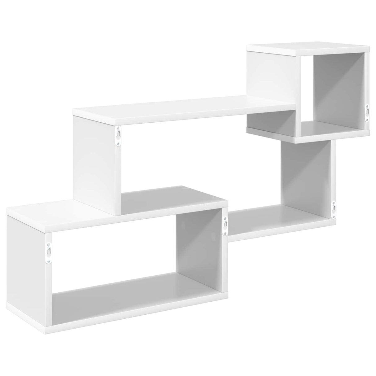 Floating Shelf Wall-Mounted White 87 x 20 x 55 cm