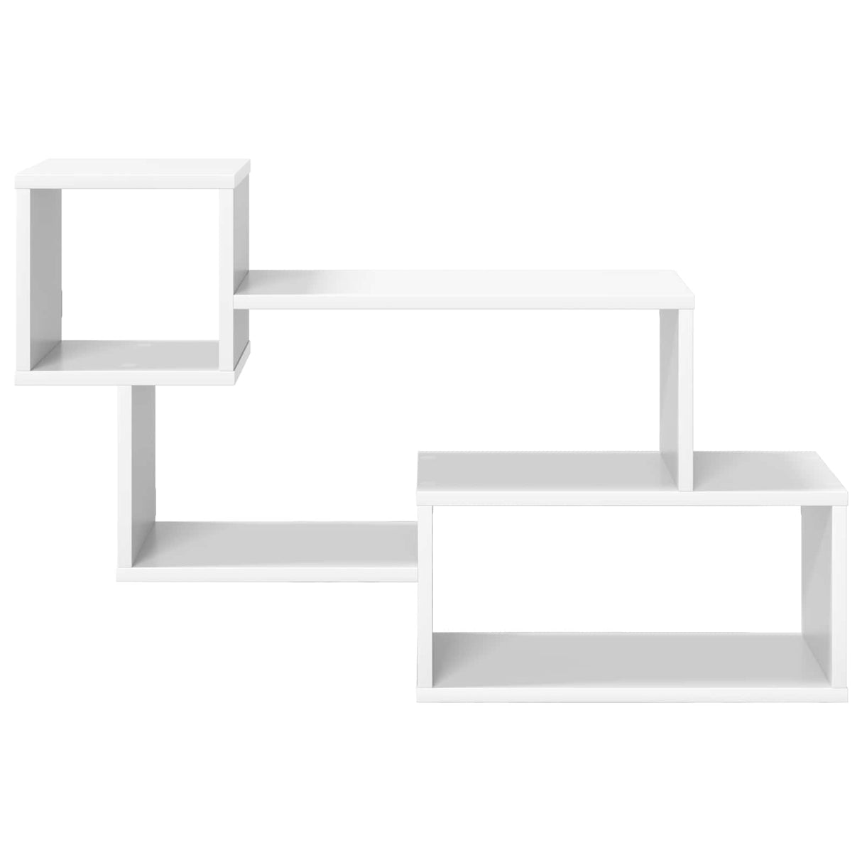 Floating Shelf Wall-Mounted White 87 x 20 x 55 cm