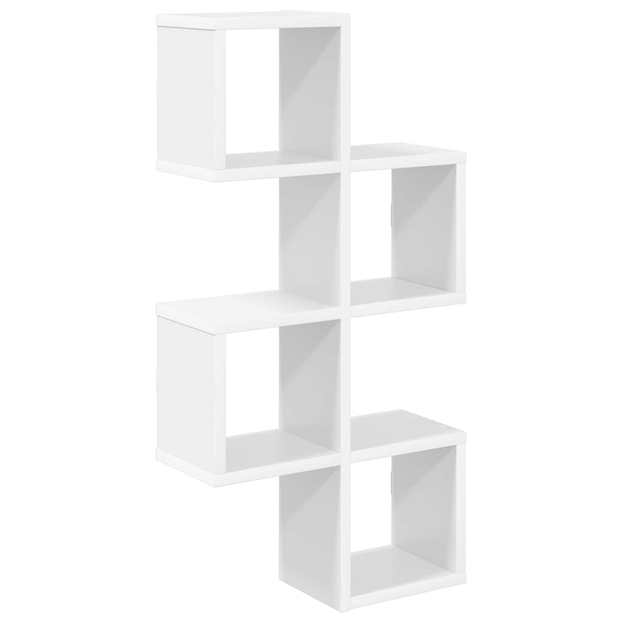 Wall Shelf Wall-Mounted White 39 x 15 x 76 cm Engineered Wood