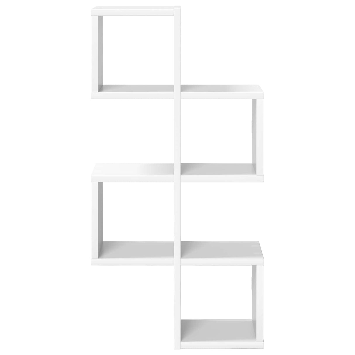 Wall Shelf Wall-Mounted White 39 x 15 x 76 cm Engineered Wood