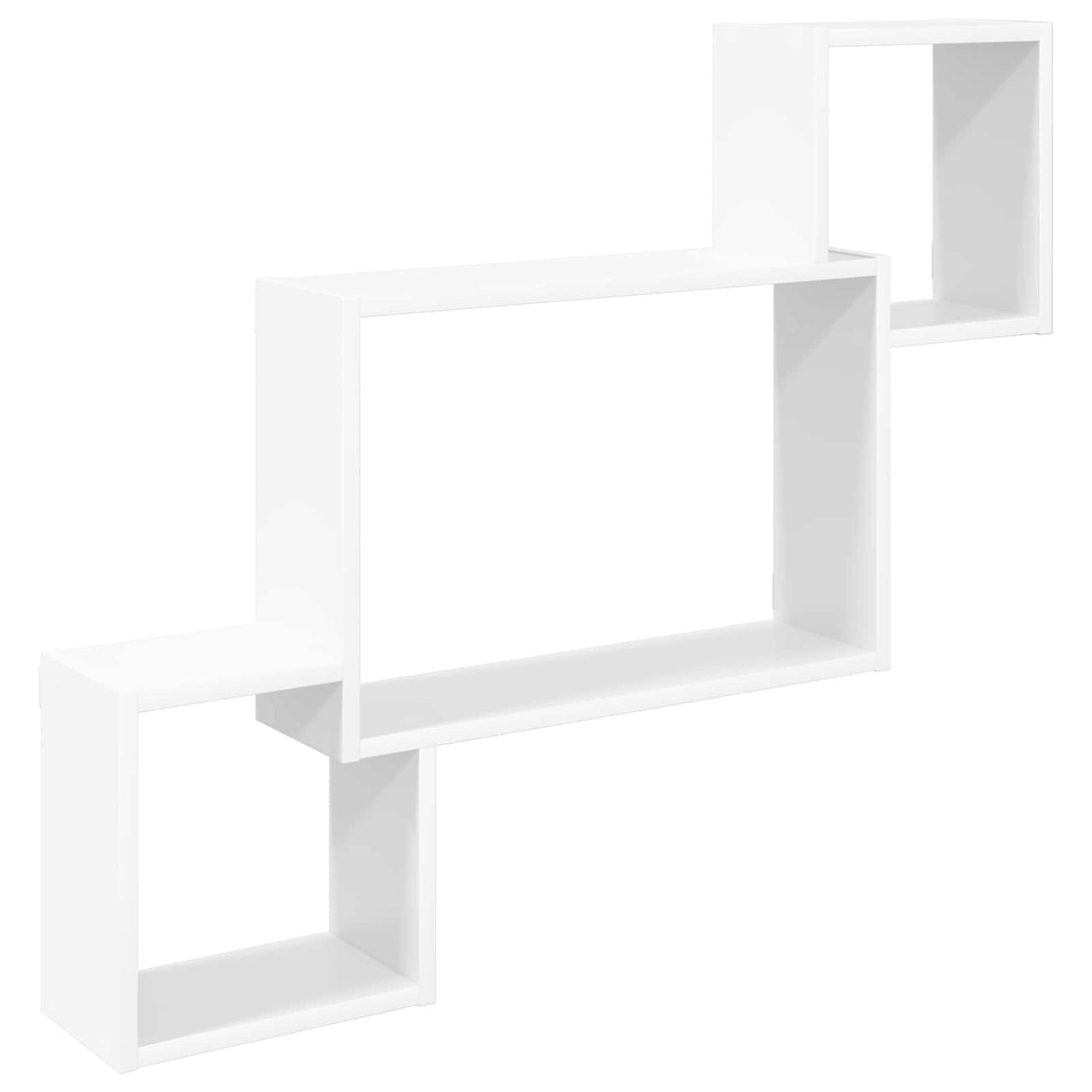 Wall Shelf Wall-Mounted White 91.5 x 15 x 76 cm Engineered Wood