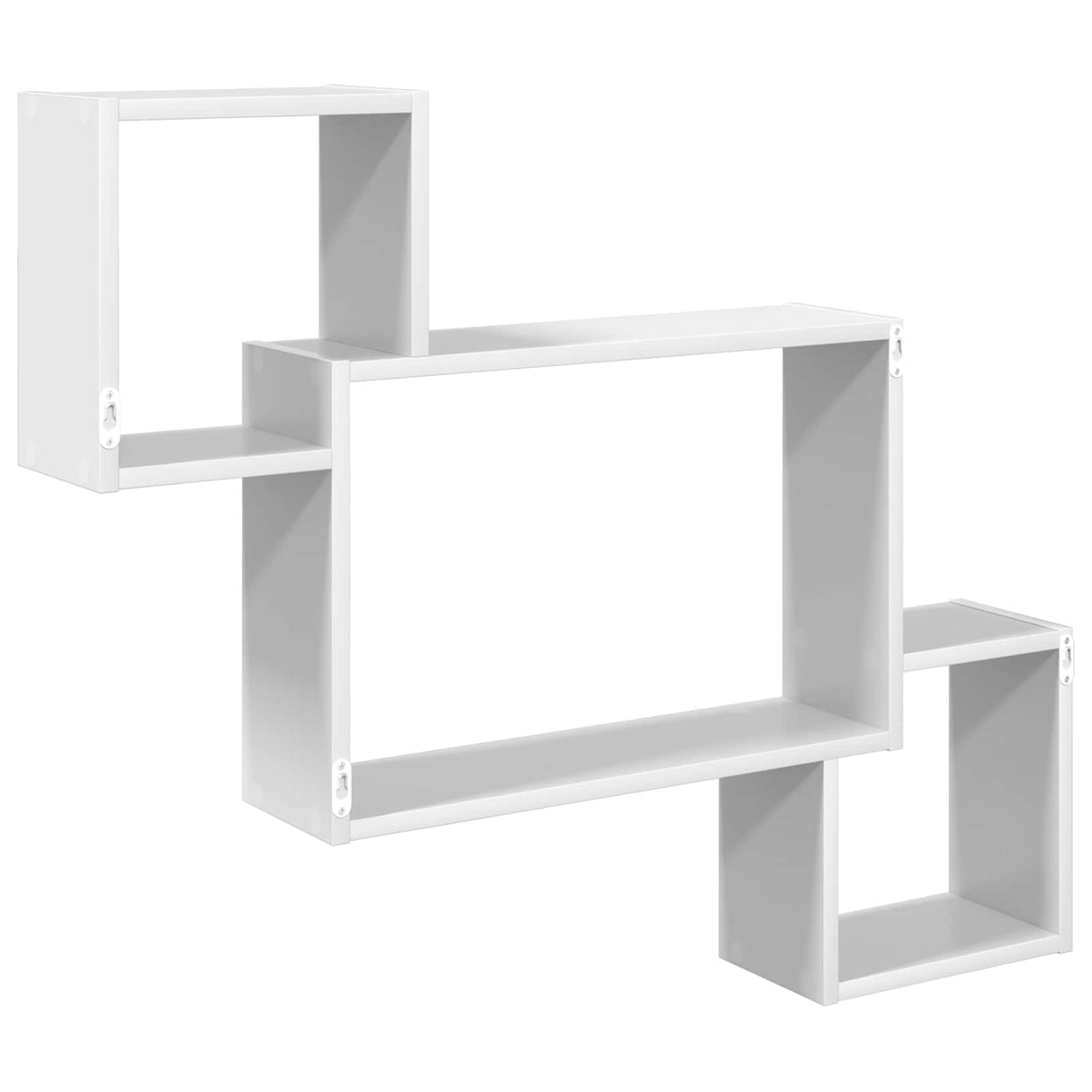 Wall Shelf Wall-Mounted White 91.5 x 15 x 76 cm Engineered Wood