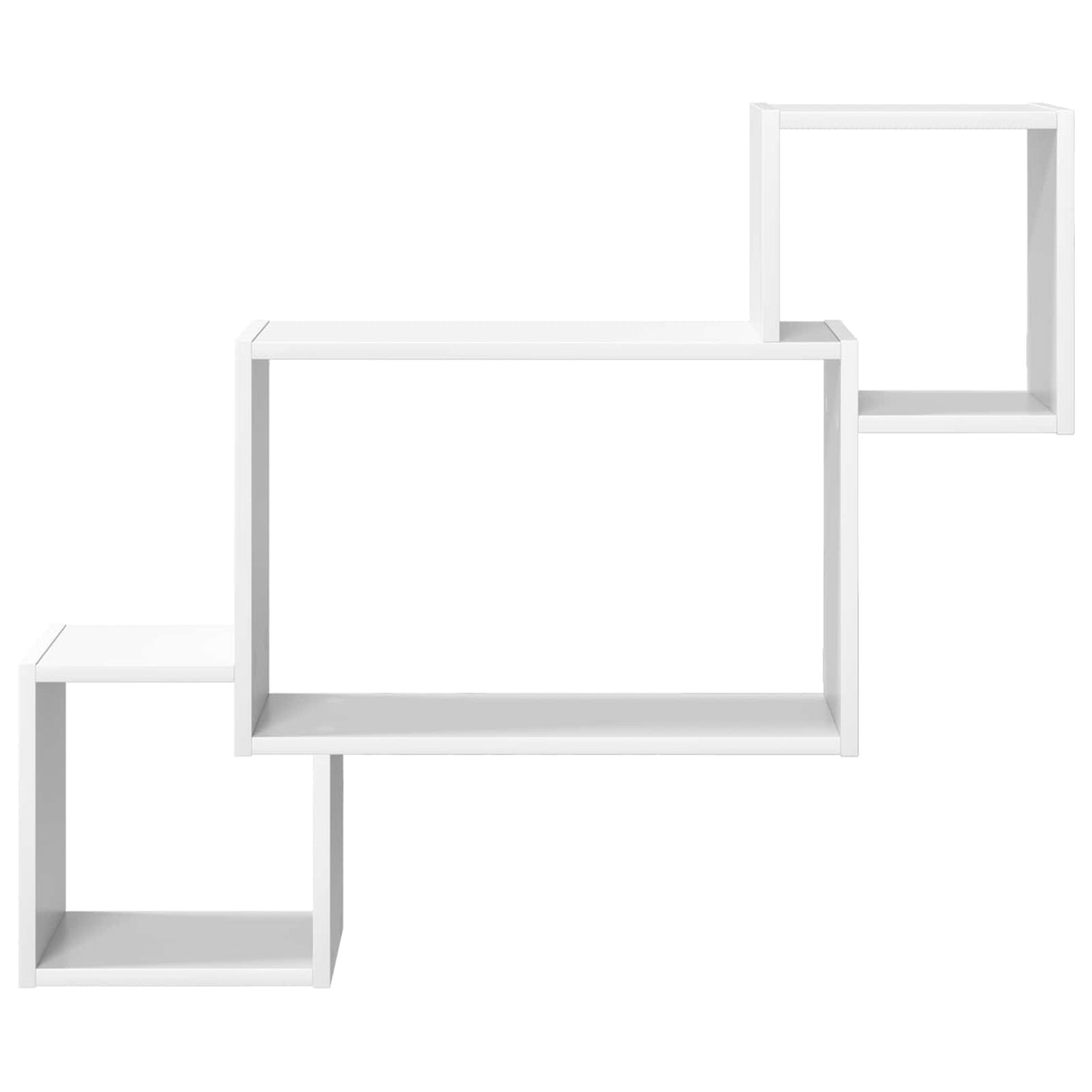 Wall Shelf Wall-Mounted White 91.5 x 15 x 76 cm Engineered Wood