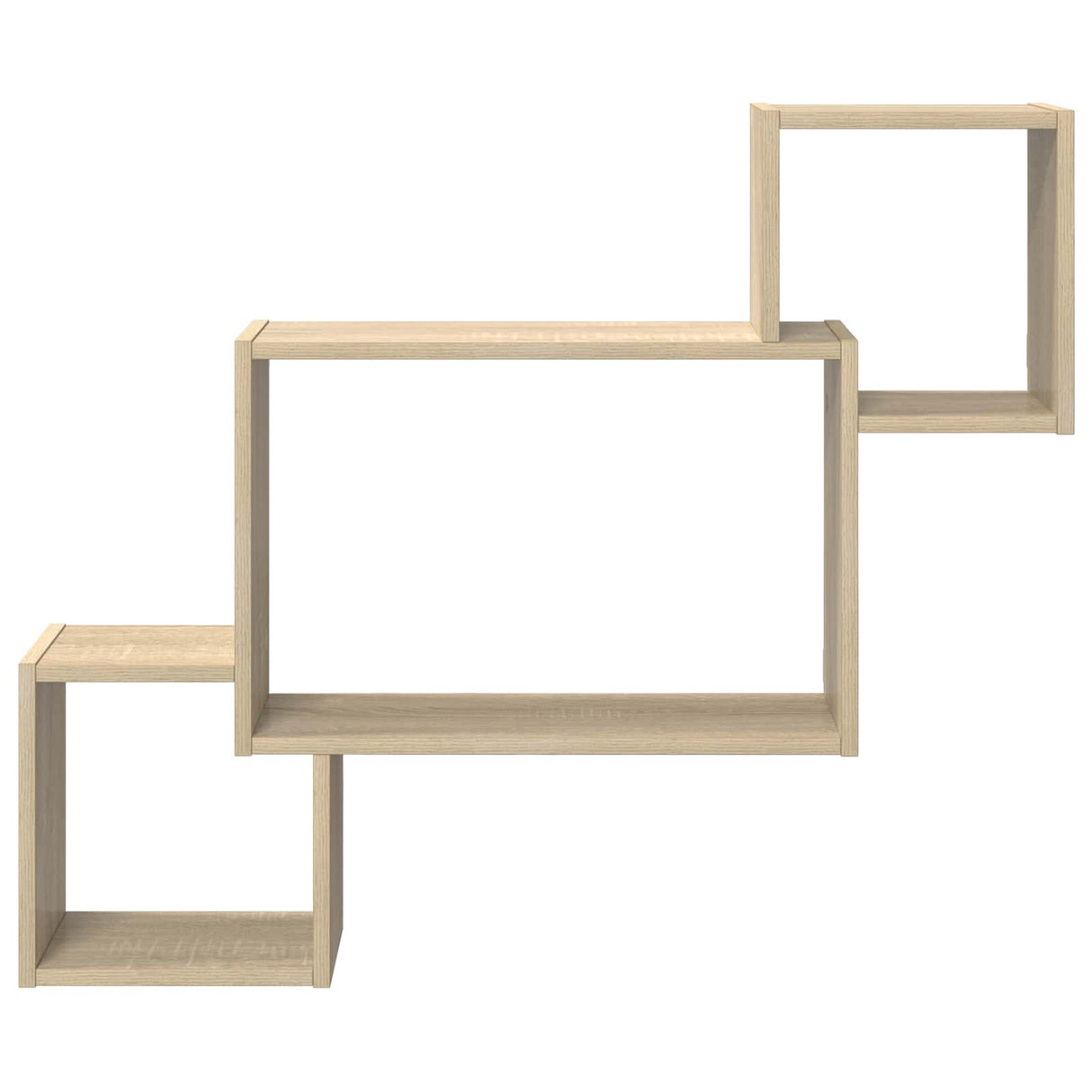 Wall Shelf Wall-Mounted Brown 91.5 x 15 x 76 cm Engineered Wood