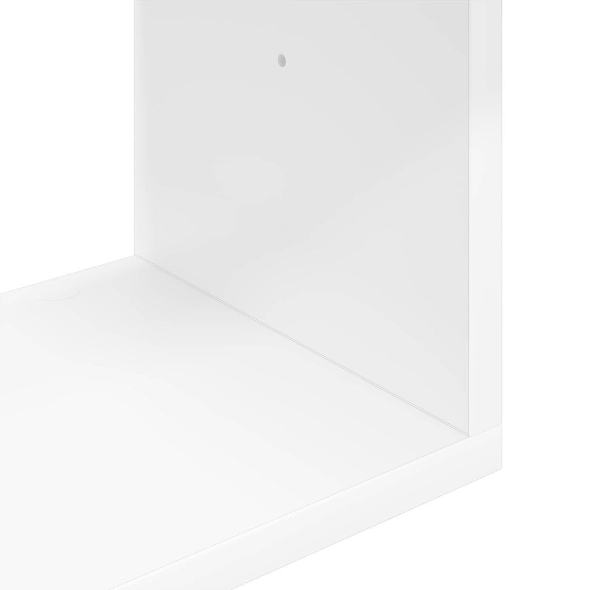 Wall Shelf Wall-Mounted White 32 x 21 x 107 cm Engineered Wood