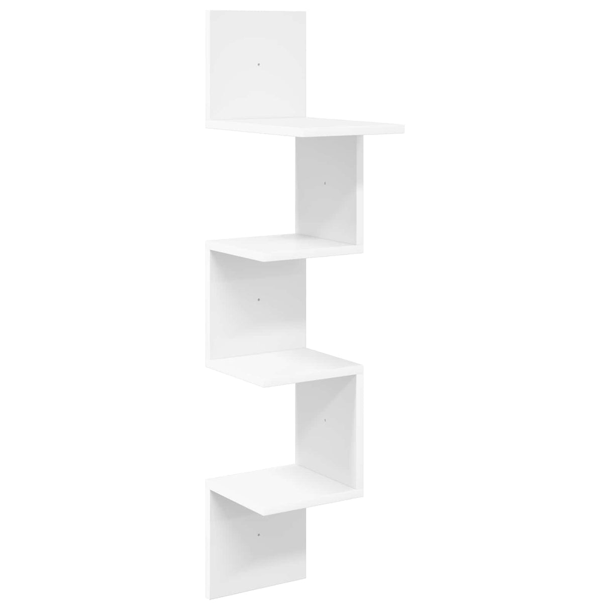 Wall Shelf Wall-Mounted White 32 x 21 x 107 cm Engineered Wood