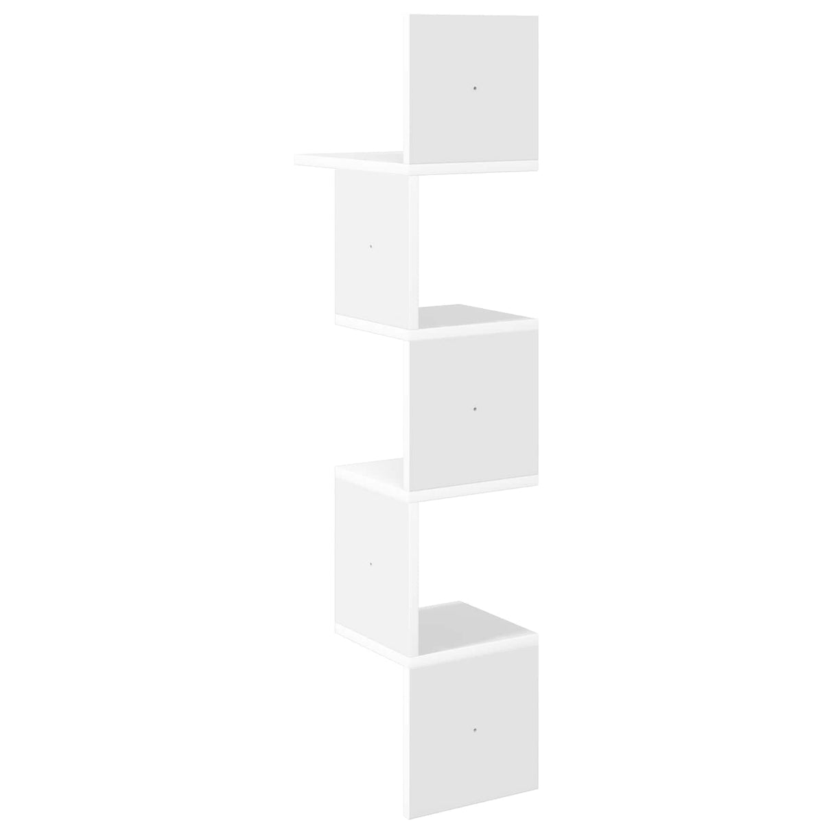 Wall Shelf Wall-Mounted White 32 x 21 x 107 cm Engineered Wood