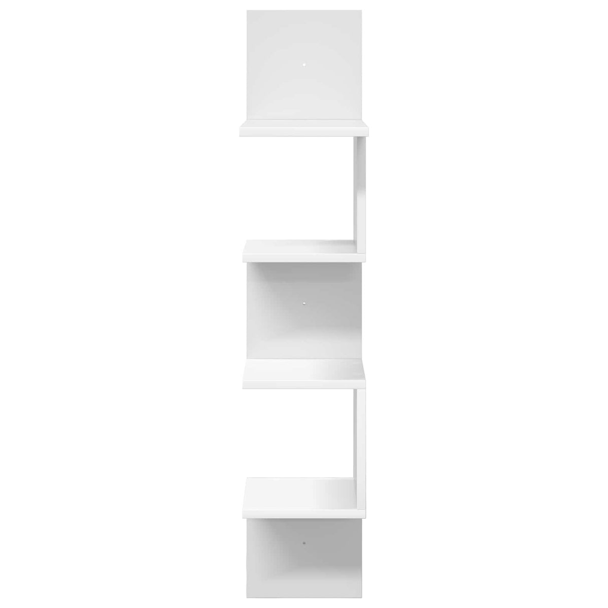 Wall Shelf Wall-Mounted White 32 x 21 x 107 cm Engineered Wood