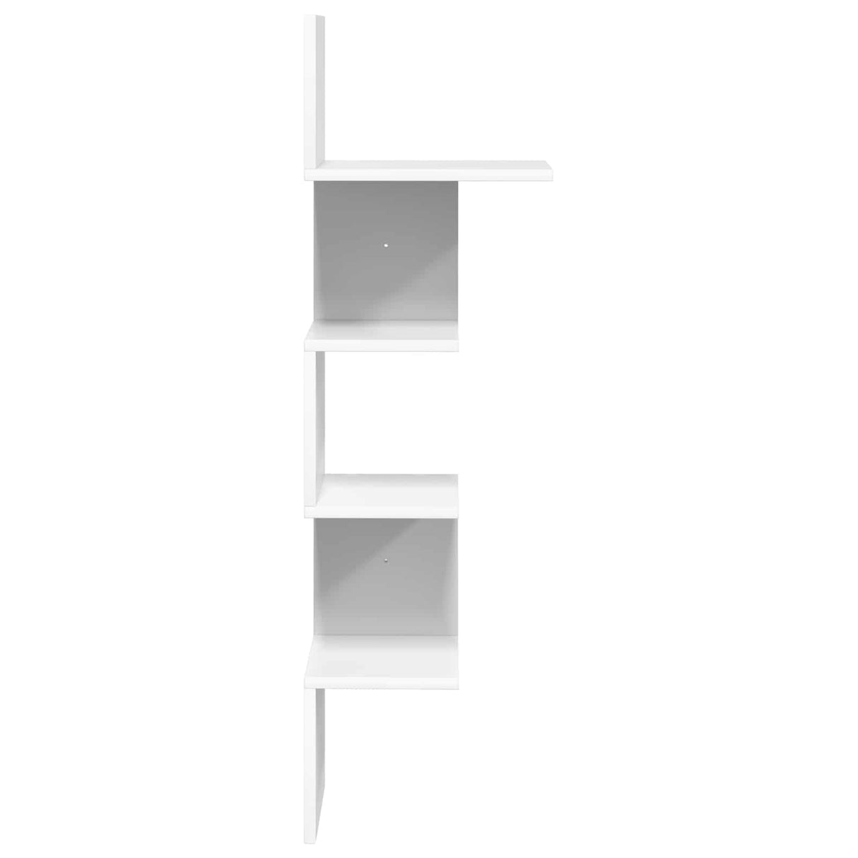 Wall Shelf Wall-Mounted White 32 x 21 x 107 cm Engineered Wood