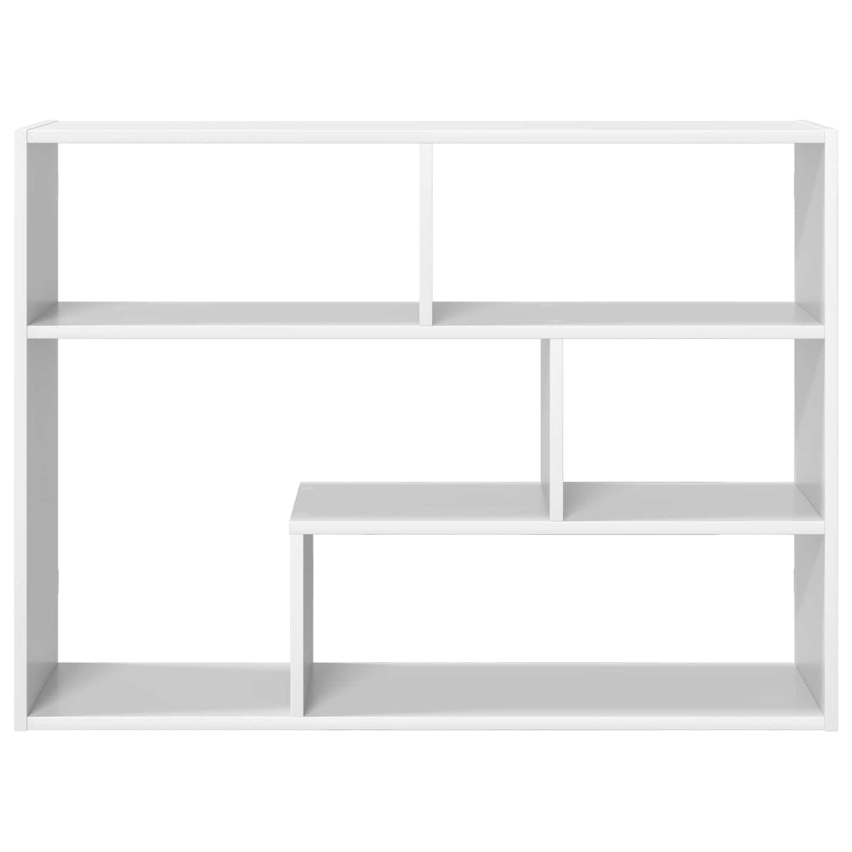 Wall Shelf Wall-Mounted White 95 x 20 x 69.5 cm Engineered Wood