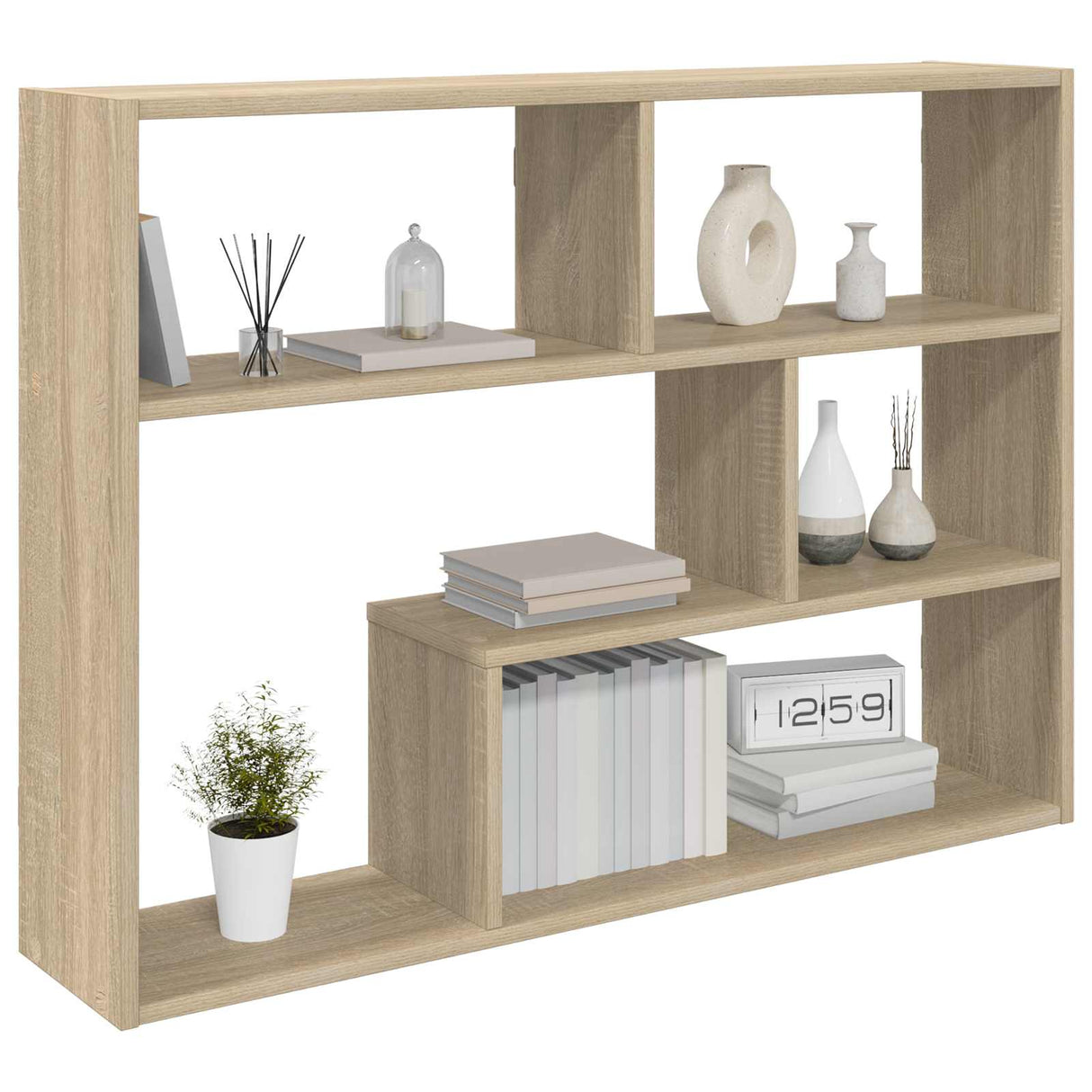 Wall Shelf Wall-Mounted Sonoma Oak 95 x 20 x 69.5 cm
