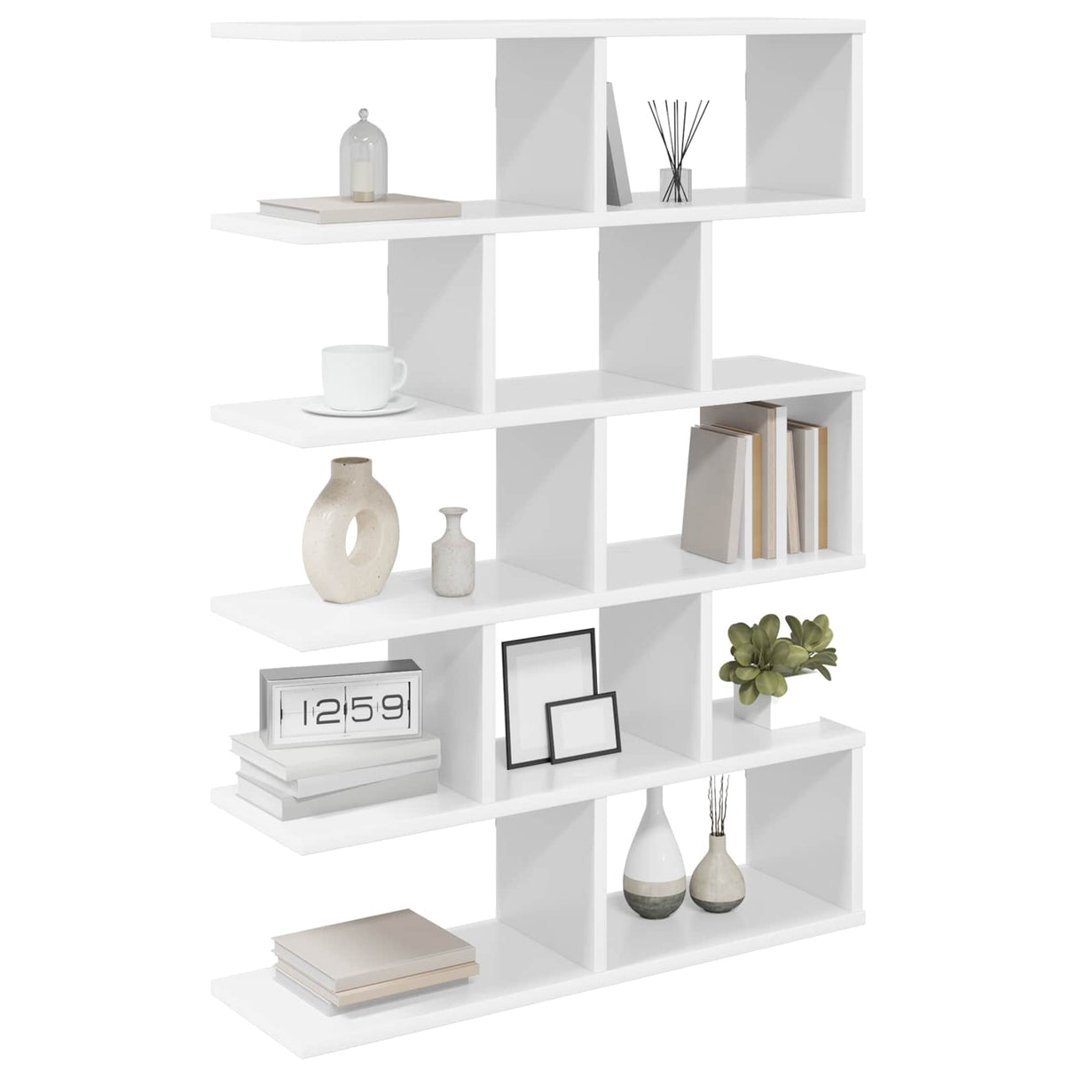 Wall Shelf White 70 x 20 x 100 cm Engineered Wood