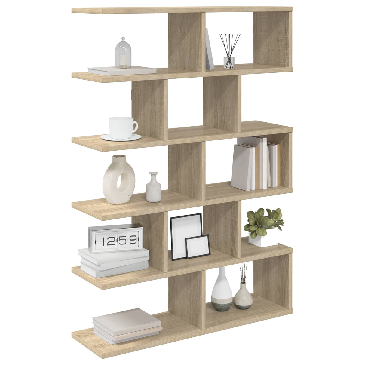 Wall Shelf Sonoma Oak 70 x 20 x 100 cm Engineered Wood