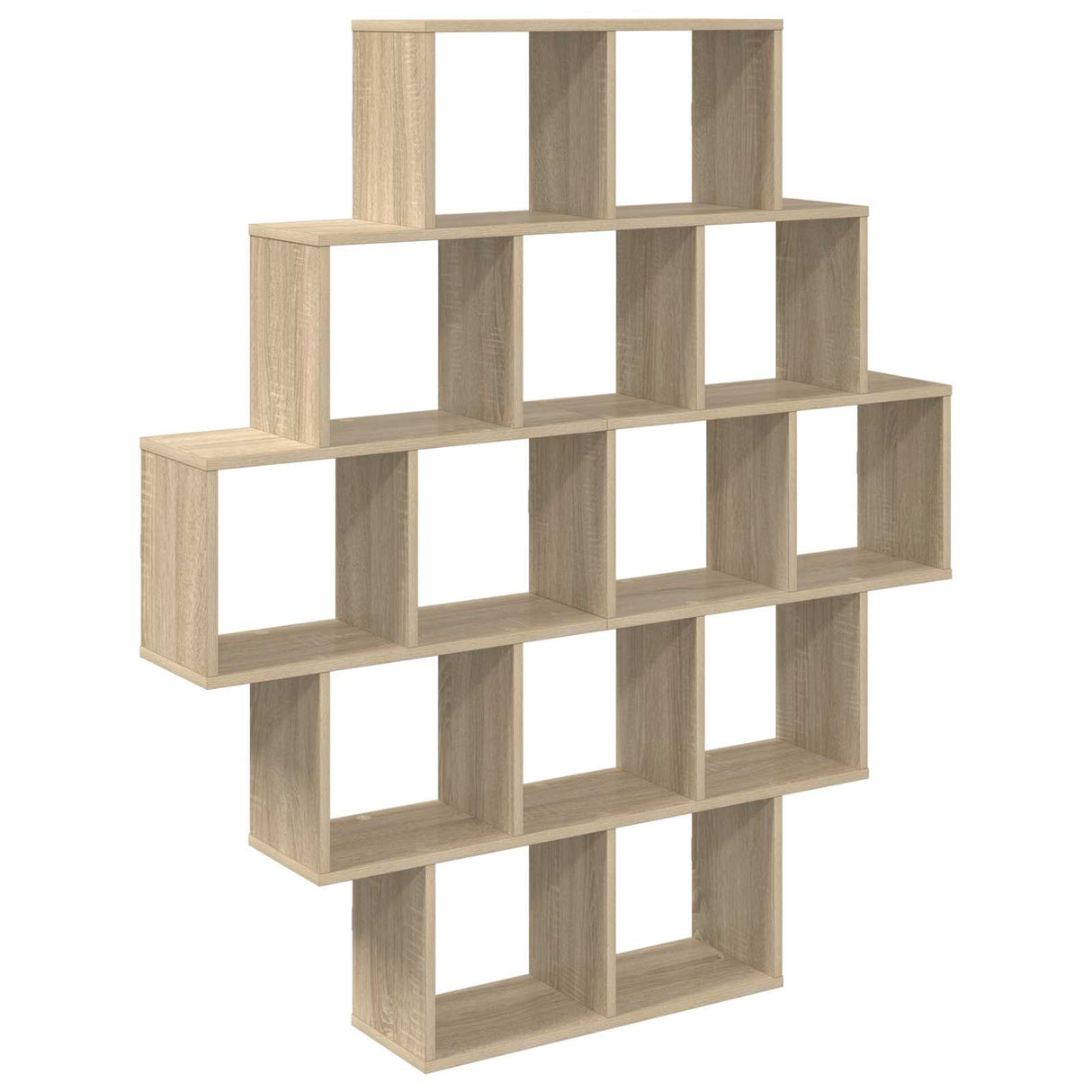 Wall Shelf Sonoma Oak 120 x 20 x 136 cm Engineered Wood