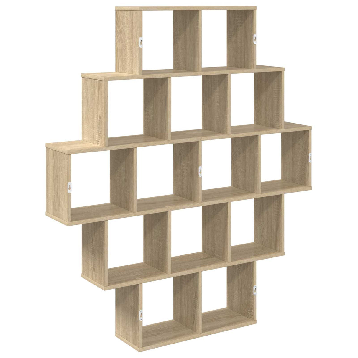 Wall Shelf Sonoma Oak 120 x 20 x 136 cm Engineered Wood
