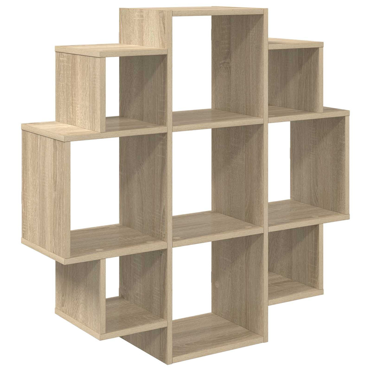 Wall Shelf Sonoma Oak 90 x 25 x 90 cm Engineered Wood