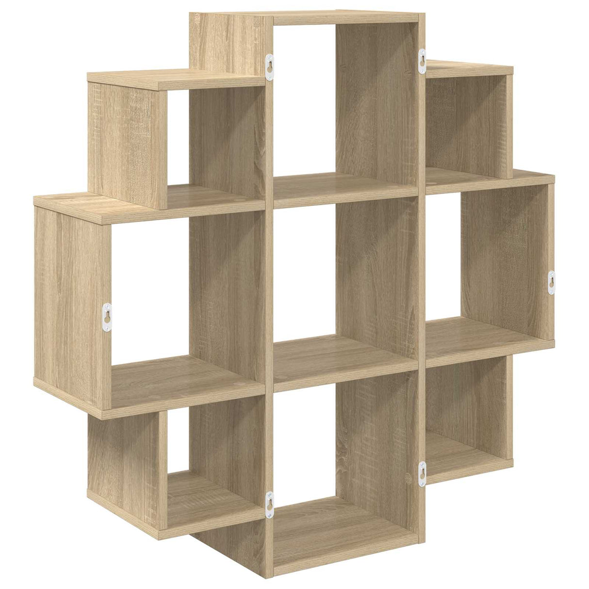 Wall Shelf Sonoma Oak 90 x 25 x 90 cm Engineered Wood