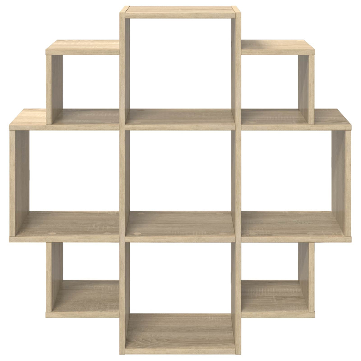 Wall Shelf Sonoma Oak 90 x 25 x 90 cm Engineered Wood