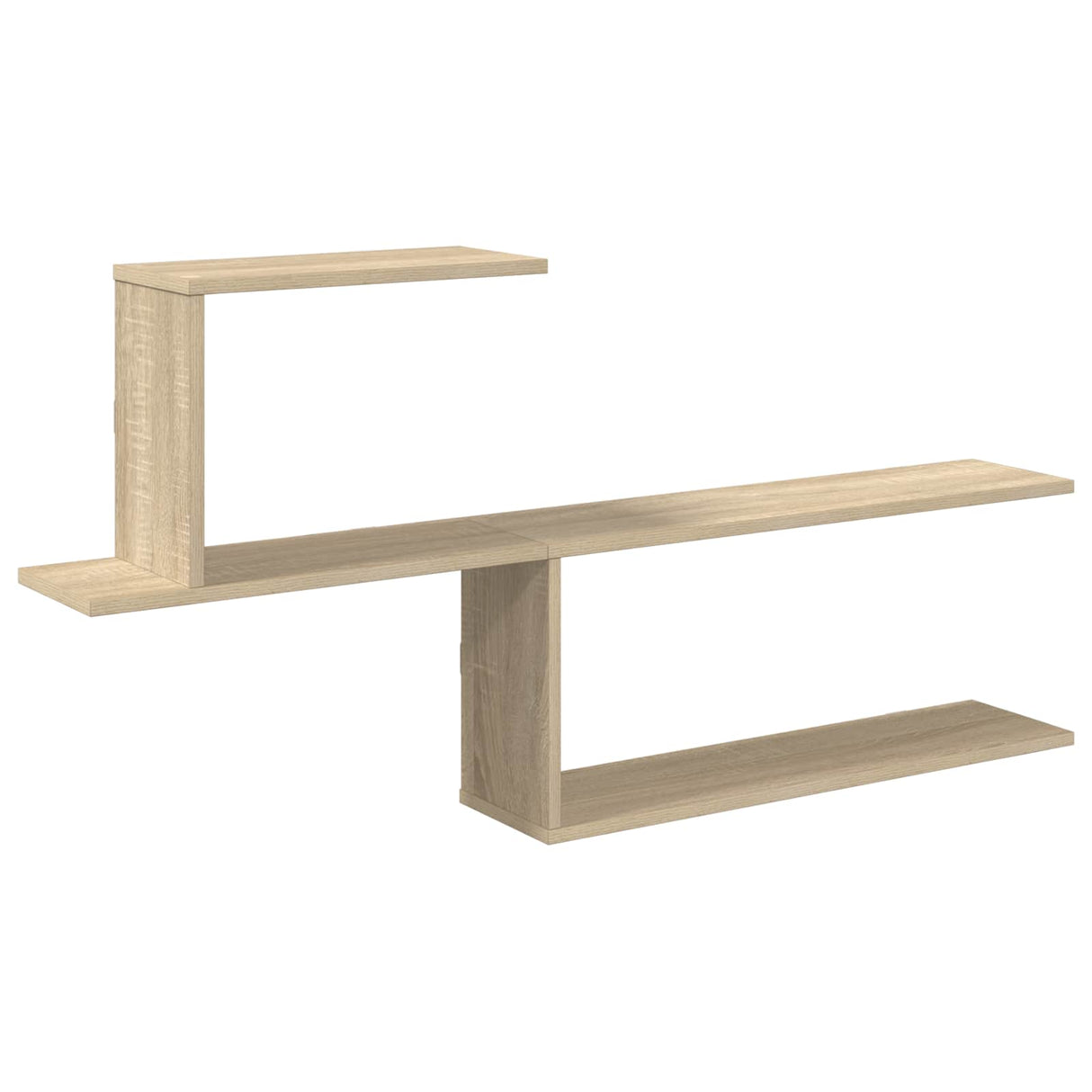 Wall Shelf Sonoma Oak 122 x 18 x 60 cm Engineered Wood