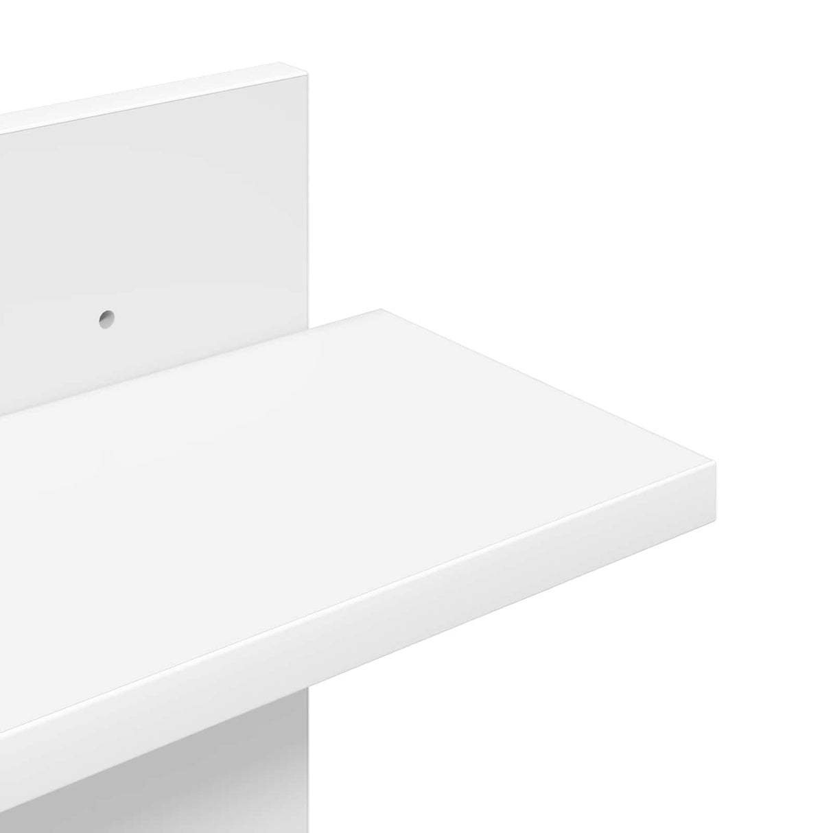 Wall Floating Shelf White 48.5 x 15 x 101 cm Engineered Wood