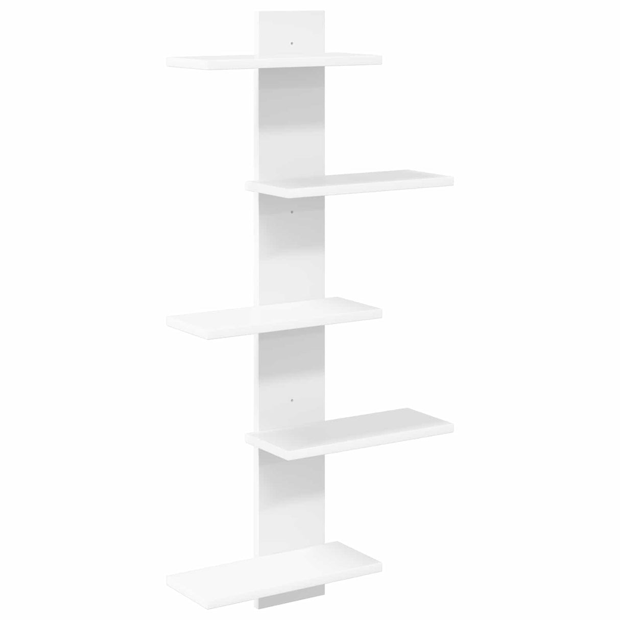 Wall Floating Shelf White 48.5 x 15 x 101 cm Engineered Wood