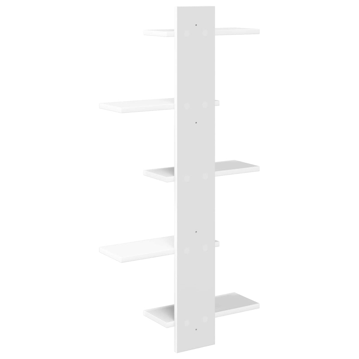 Wall Floating Shelf White 48.5 x 15 x 101 cm Engineered Wood