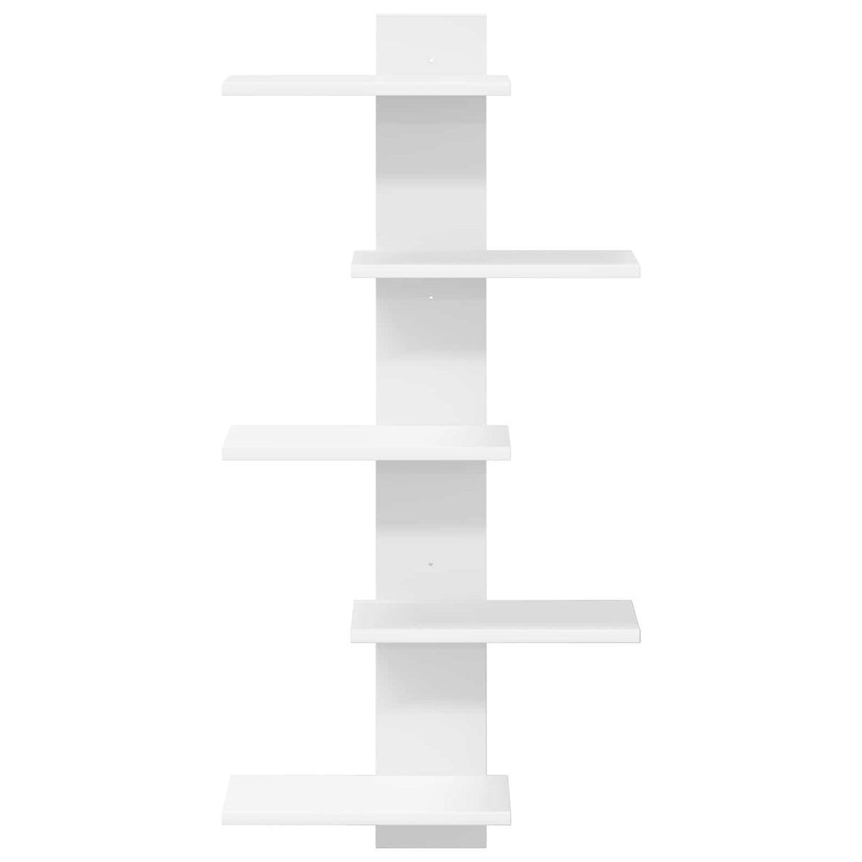 Wall Floating Shelf White 48.5 x 15 x 101 cm Engineered Wood