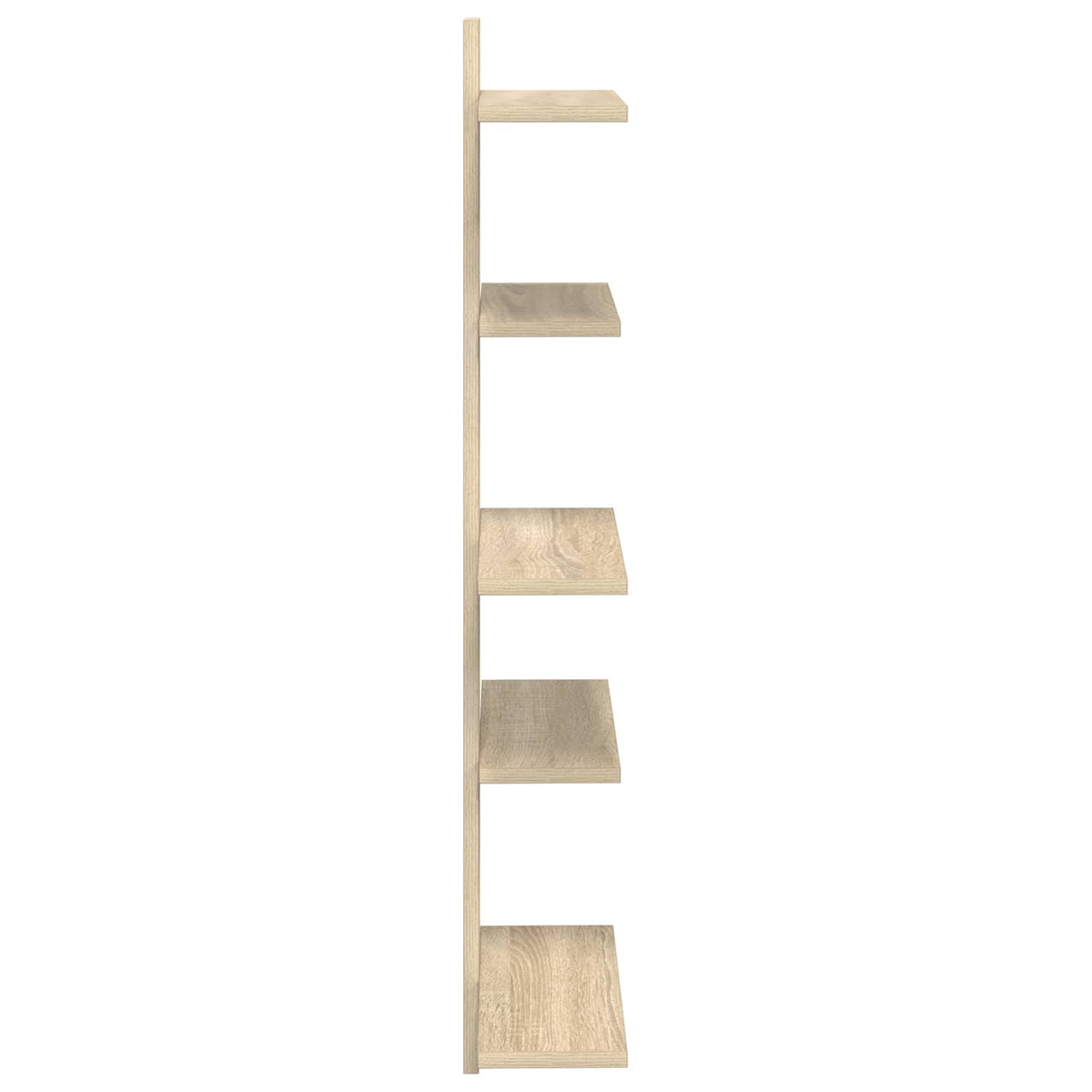 Wall Floating Shelf Sonoma Oak 48.5 x 15 x 101 cm