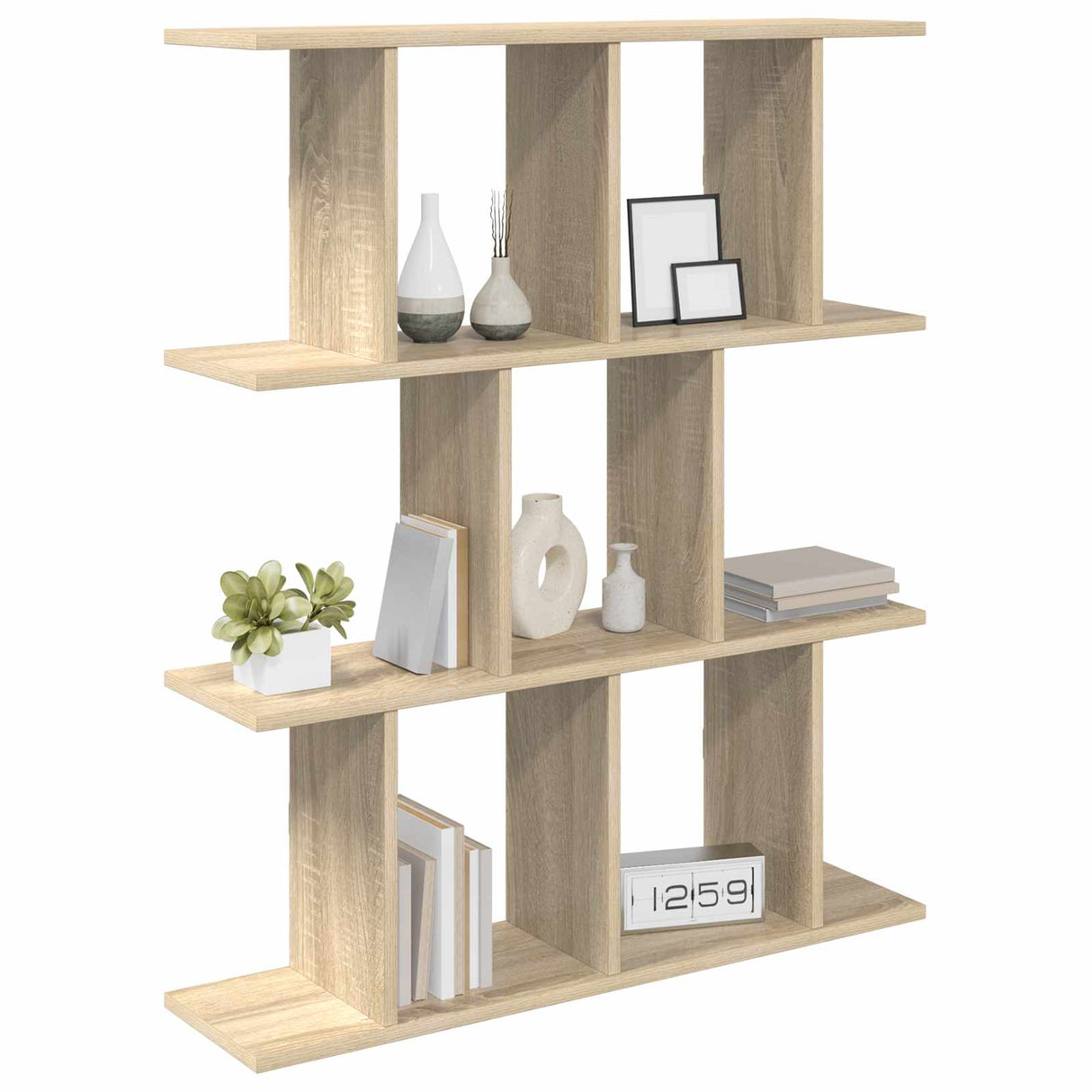 Wall Shelf Sonoma Oak 102 x 20 x 96 cm Engineered Wood