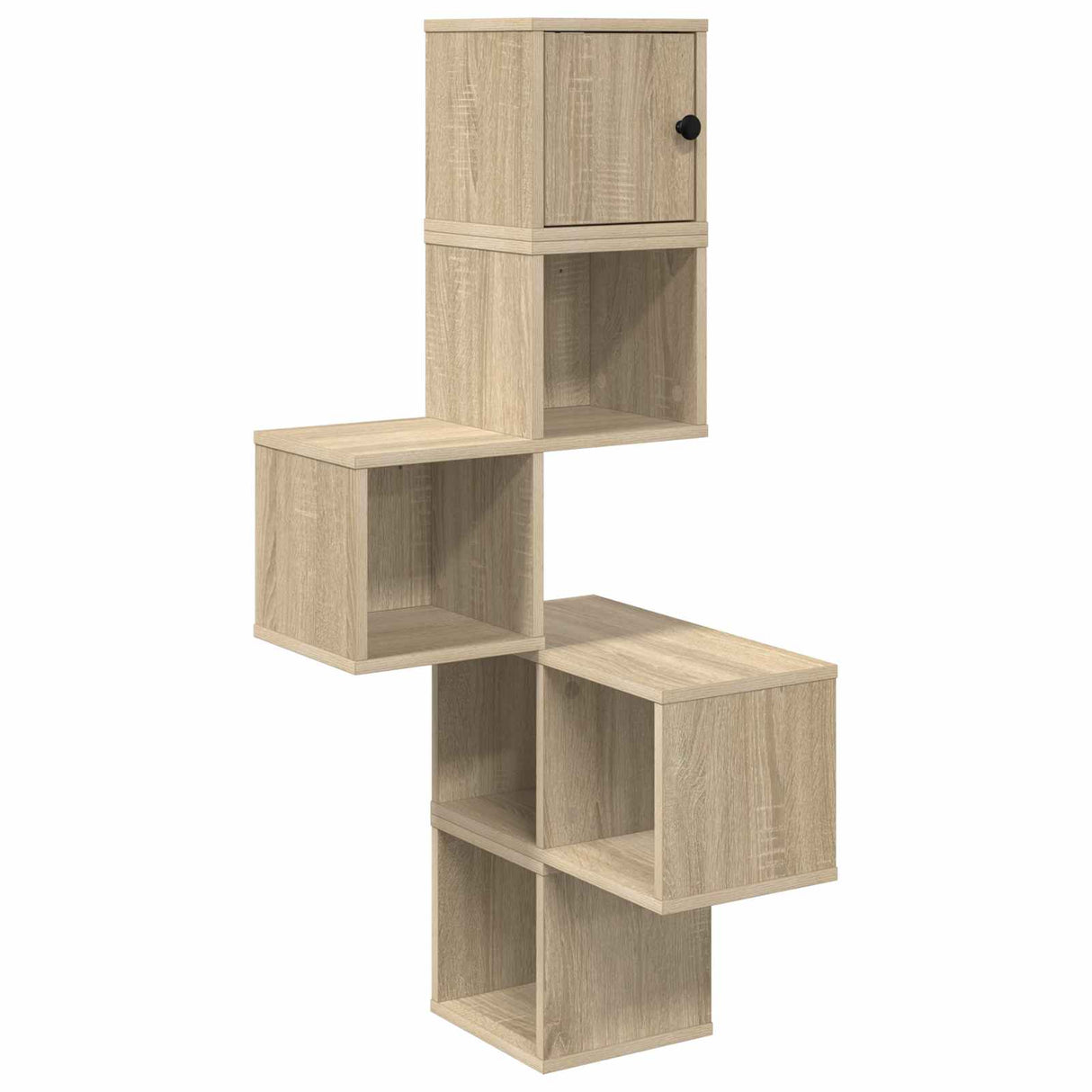 Wall Corner Shelf Sonoma Oak 48 x 48 x 120 cm Engineered Wood