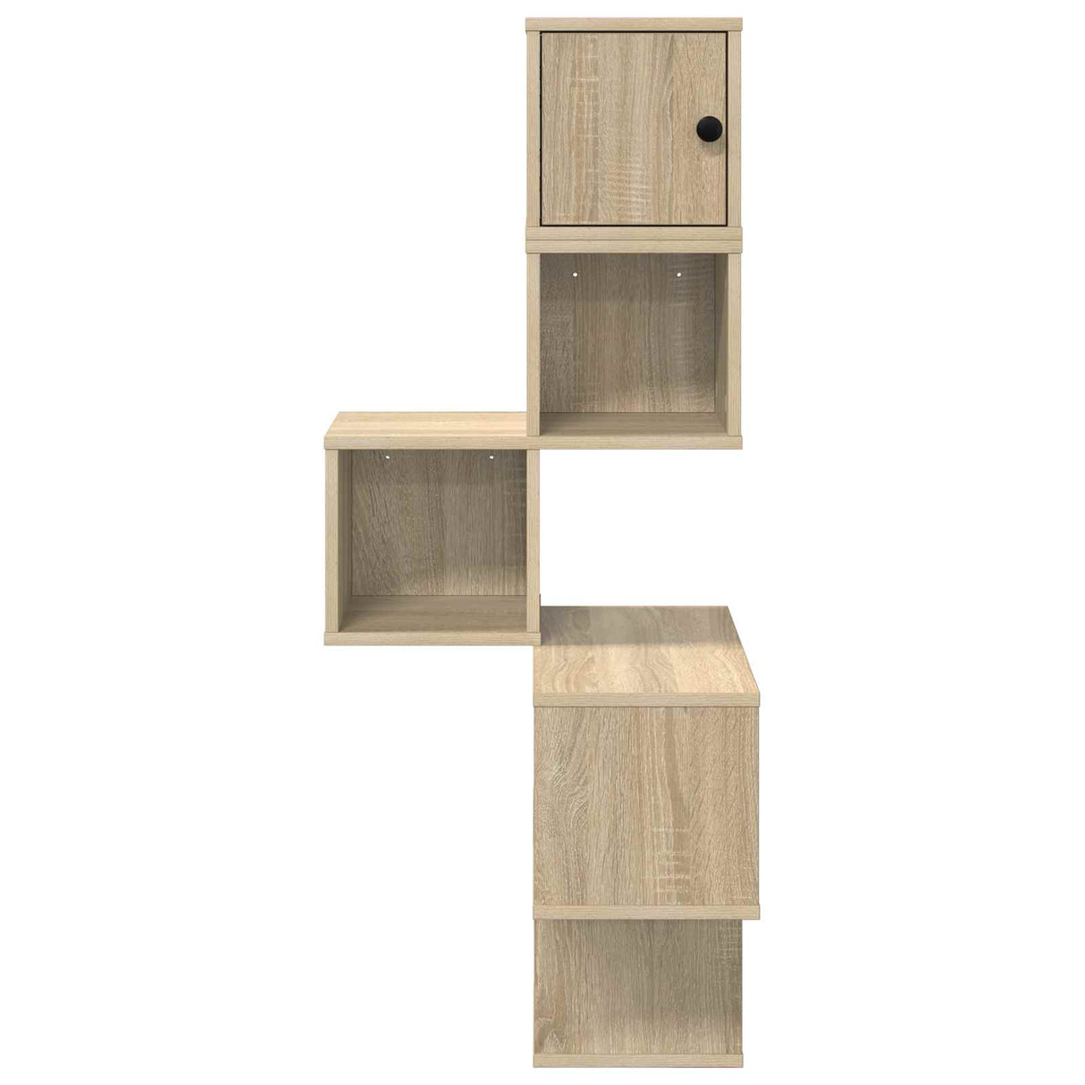 Wall Corner Shelf Sonoma Oak 48 x 48 x 120 cm Engineered Wood